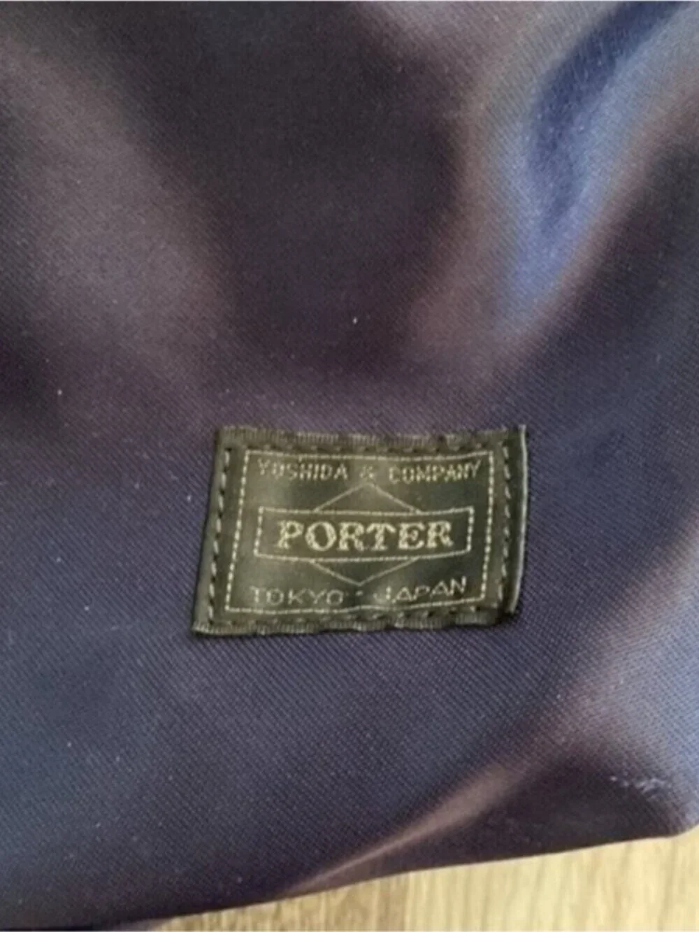 PORTER Yoshida & Co. Japan Satin Daypack Backpack Blue Slouchy Light 14